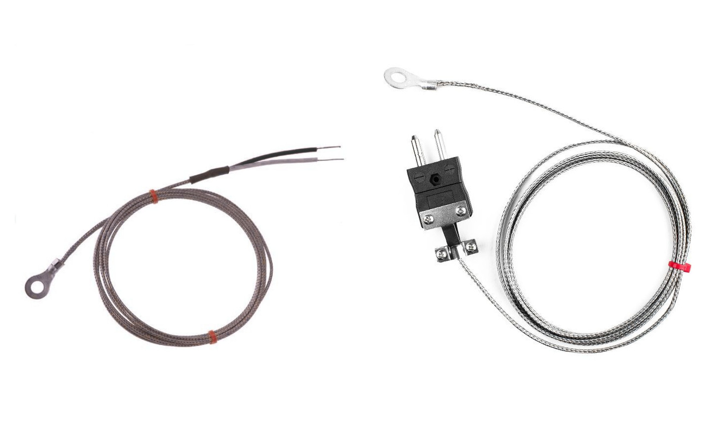 Termopar de arandela IEC, cable aislado en fibra de vidrio con trenza de acero inoxidable tipo J