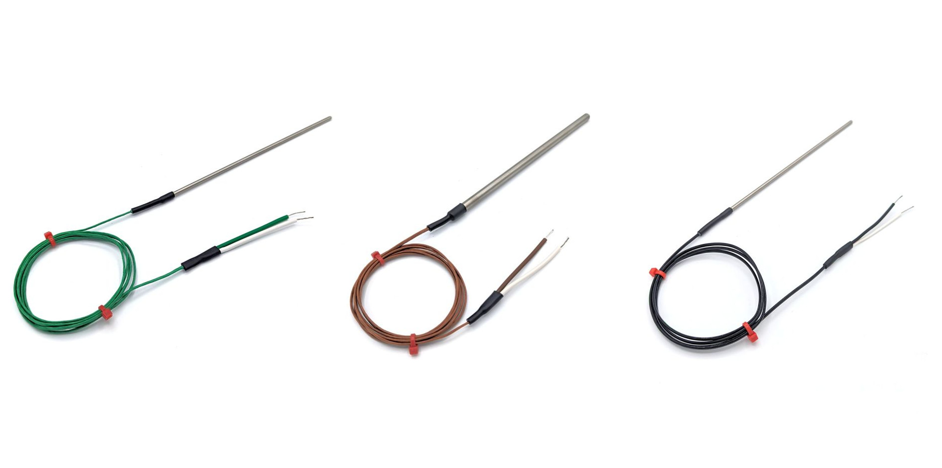 Termopares de tubo fabricados por IEC con sello de engarce y cable conductor