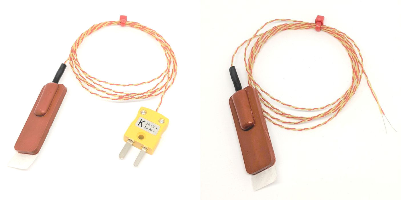 Termopar de parche de caucho de silicona ANSI, PFA Twin Twisted