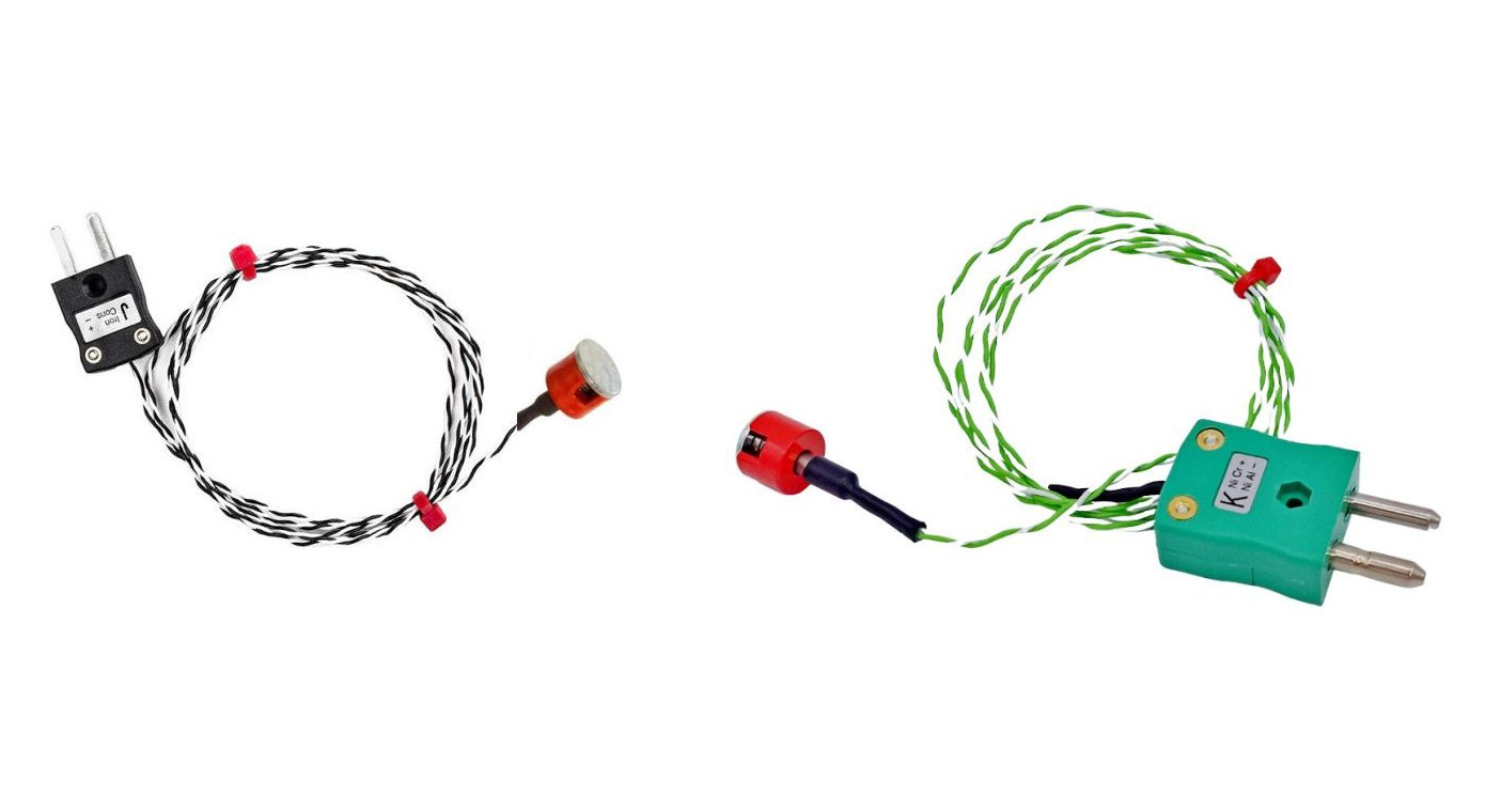 Termopar de imn de botn de extraccin IEC tipo K de 0,7 kg, aislado en PTFE