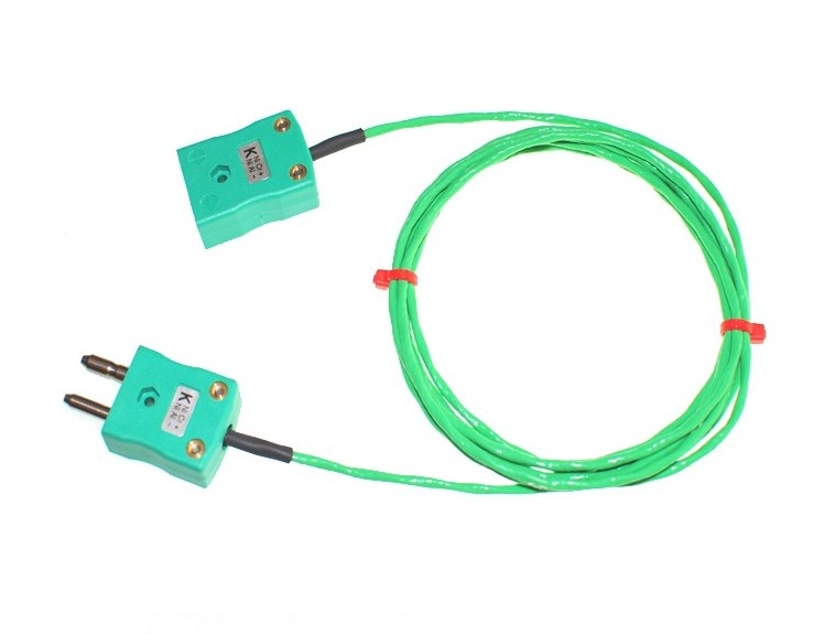 Cable / alambre aislado PFA con enchufes y enchufes de termopar ESTNDAR IEC