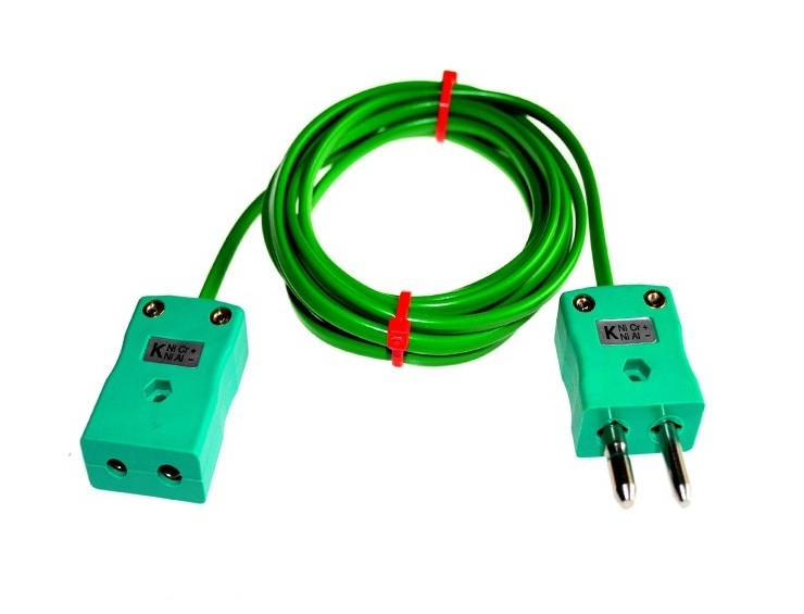 Cable / alambre aislado de PVC con enchufes y enchufes de termopar ESTNDAR IEC