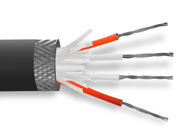 Pantalla de cobre estaado PRT Sensor Cable / Alambre