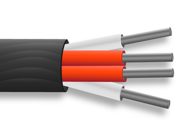 Pantalla de cobre plateado Sensor PRT Cable / Alambre