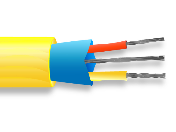 PVC Mylar Cable de termopar apantallado / alambre ANSI