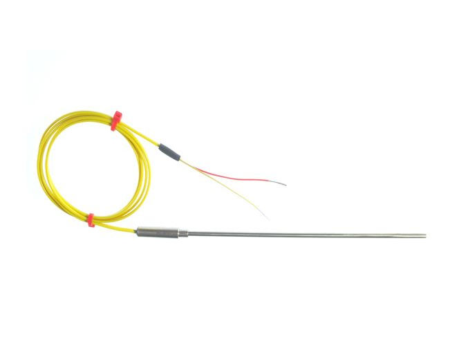 Sello de olla lisa ANSI de 0,5 mm de dimetro con 1 metro de plomo aislado con PFA ANSI, par plano de 7/0,2 mm con colas - Unin conectada a tierra