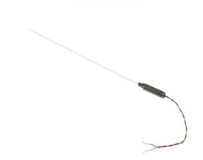 Termopar mineral aislado de 0,75 mm de dimetro con potencimetro roscado y colas ANSI