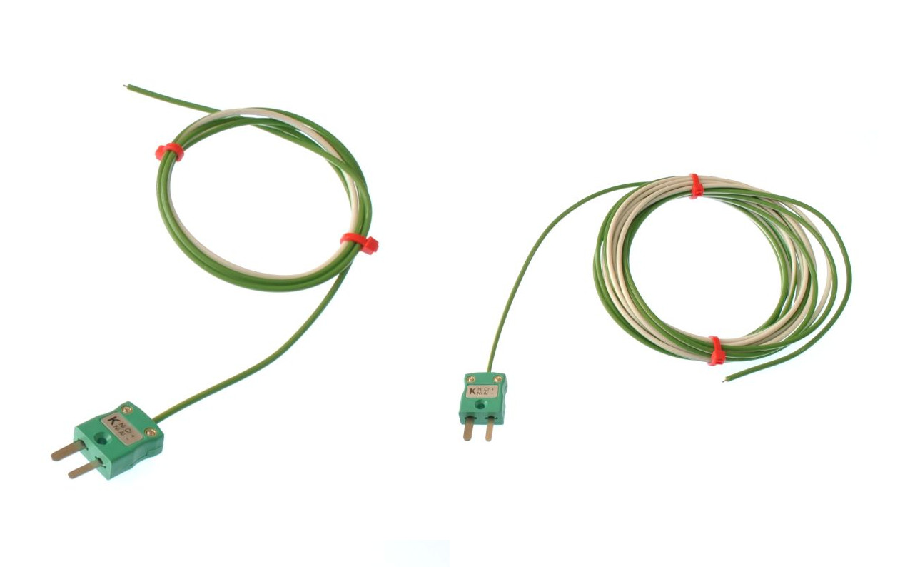 Termopar de unin expuesta IEC de un solo disparo de PTFE con enchufe en miniatura