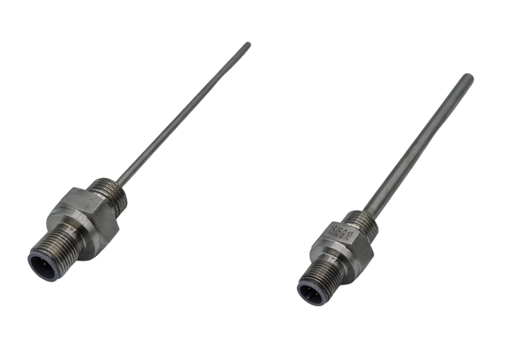 Sensor RTD Pt100 de automatizacin industrial con conector M12 - Tipo de conexin de proceso de 1/2