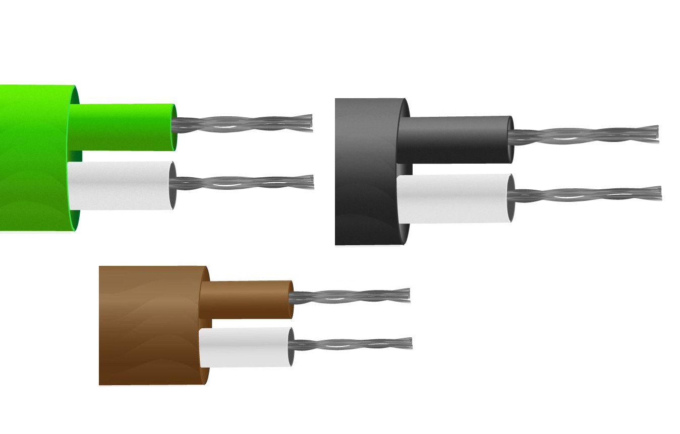 Cable / cable de termopar plano PTFE IEC - hilo 1/0,315mm