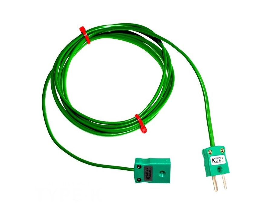 Cable / alambre aislado de PVC con enchufes y enchufes de termopar en miniatura IEC
