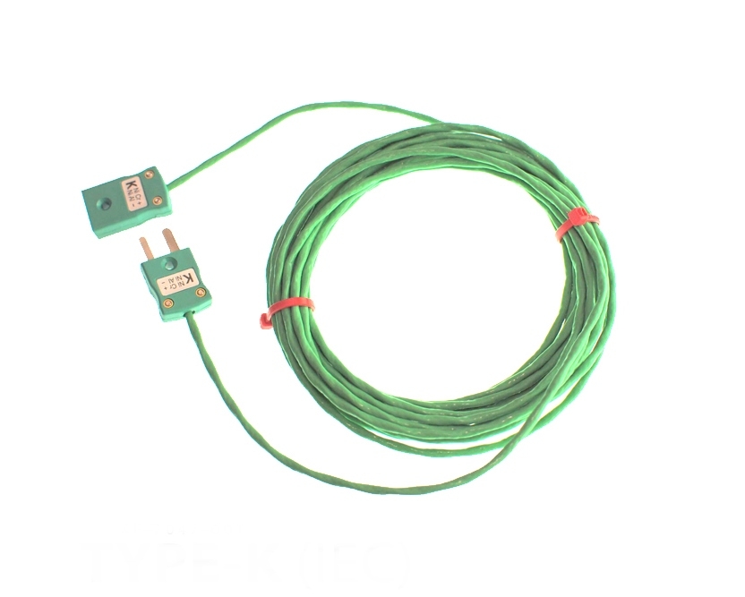 Cable / alambre aislado PFA con enchufes de termopar y enchufes IEC