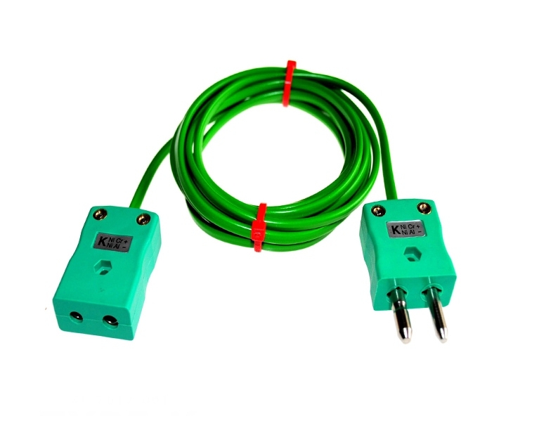Cable / alambre aislado de PVC con enchufes y enchufes de termopar IEC
