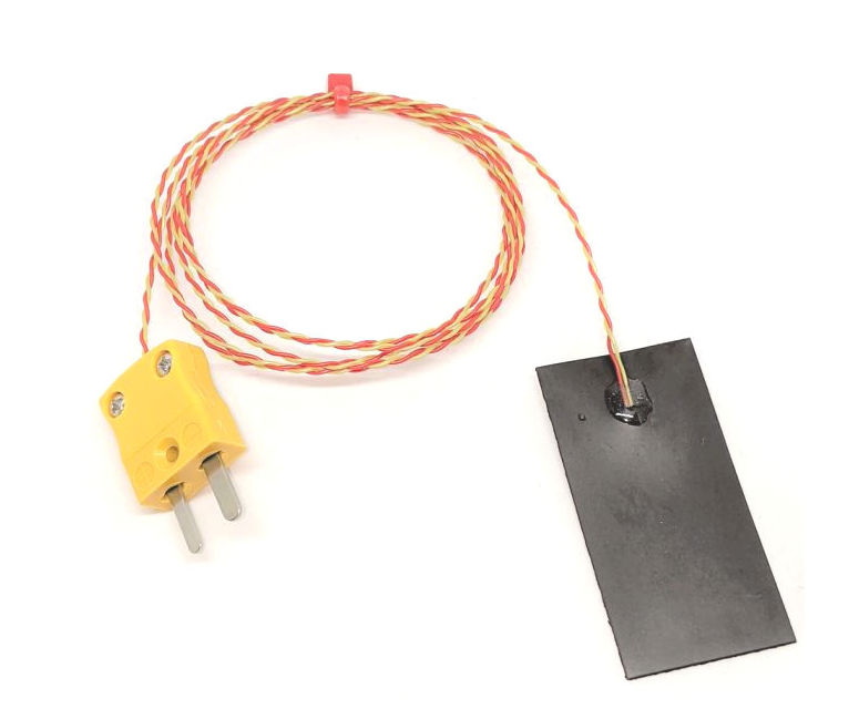 Termopar de banda magntica tipo K ANSI, aislado con PFA con enchufe en miniatura