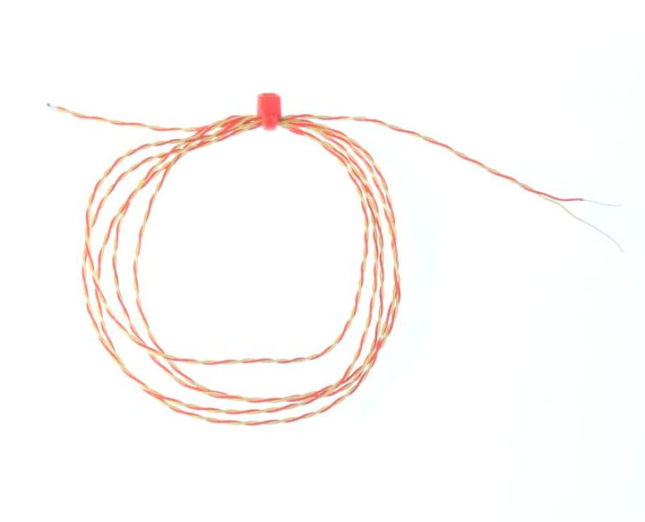 Termopar de unin expuesta aislado ANSI PFA con colas desnudas - Tipo K - Tamao de hebra de 1 / 0.3 mm