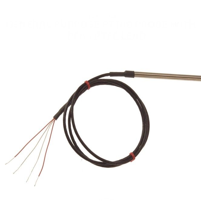 Sonda Pt100 de uso general con cable PFA - Tipo RTD / PRT