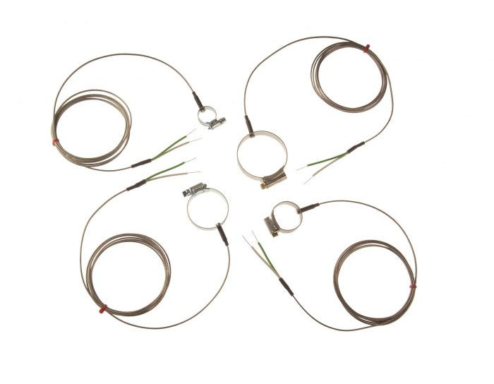 Termopar estilo Jubilee Clip de superficie de tubera IEC, trenza de acero inoxidable de fibra de vidrio