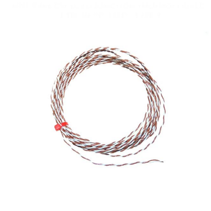 Termopar de unin expuesta IEC de doble torsin con aislamiento de PTFE con colas desnudas - Tipo T
