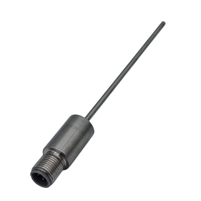 Sensor RTD Pt100 de automatizacin industrial con conector M12 - Tipo de conexin de proceso de barril liso con dimetro de funda de 3 mm