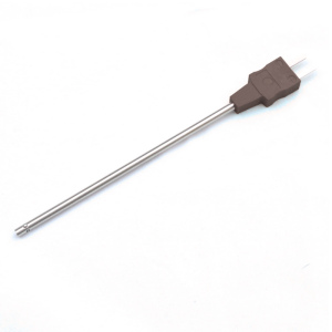 Sonda de termopar estilo sonda de aire IEC con tapn en miniatura moldeado - Tipo T - 110 mm
