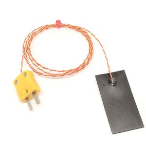 Termopar de banda magntica tipo K ANSI, aislado con PFA con enchufe en miniatura - 1M