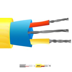 Tipo K PVC aislado Mylar Screened Cable / Alambre de Termopar (ANSI)