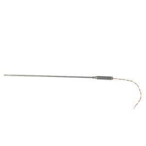 Termopar con aislamiento mineral ANSI con potencimetro roscado y 100 mm de cable ANSI trenzado doble aislado con PFA - Tipo K - Cubierta SS310 - 1,0 mm x 1000 mm