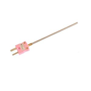 Termopar con aislamiento mineral IEC con enchufe en miniatura - Tipo N - 1,0 mm x 250 mm
