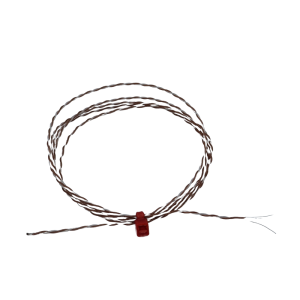 Termopar de unin expuesta IEC de doble torsin con aislamiento de PFA con colas desnudas - Tipo T - 1/0,2 mm - Longitud de cable de 2 m