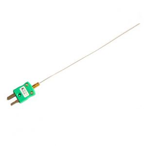 Termopar con aislamiento mineral de respuesta rpida de 0,25 mm de dimetro con enchufe en miniatura IEC - Tipo K