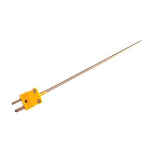 Termopar con aislamiento mineral de respuesta rpida de 0,25 mm de dimetro con enchufe en miniatura ANSI - Tipo K