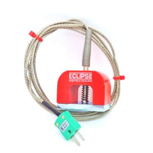 IEC Tipo K 11.8kg Potencia de traccin (herradura) Termopar magntico, cable aislado PFA con trenza de acero inoxidable que termina en miniatura o enchufe estndar