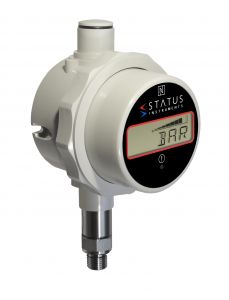 DM650PM Indicador de presin y temperatura de 0-30 bar montado lateralmente con registro de datos, alarma y mensajera