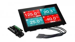 Lascar EL-SGD 70-ATP - Registrador de datos de temperatura de cuatro canales montable en panel