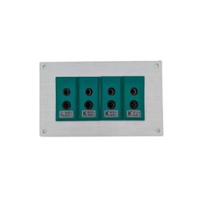 Conector de termopar Panel de aluminio con enchufes estndar IEC tipo K