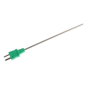 Sonda de termopar de estilo de uso general IEC con tapn en miniatura moldeado - Tipo K - 110 mm