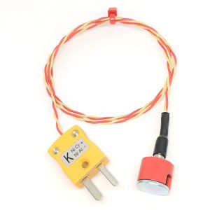 ANSI Tipo K 0.7kg Botn de traccin Magnet Termopar, PFA aislado con tapn miniatura