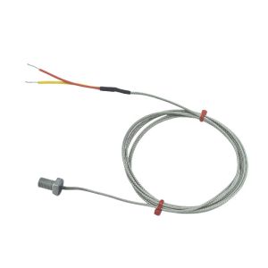 Termopar de pernos ANSI, acero inoxidable de fibra de vidrio sobre cable trenzado - Tipo K