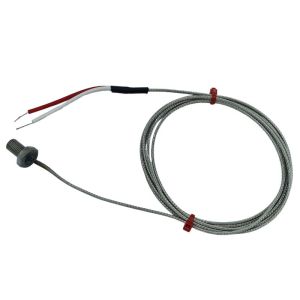 Termopar JIS Bolt, acero inoxidable de fibra de vidrio sobre cable trenzado - Tipo K