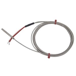 Termopar conectado a tierra fabricado por JIS en tubo de acero inoxidable, acero inoxidable de fibra de vidrio Cable trenzado - Tipo K