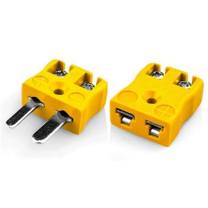 Conector de termopar de cable rpido en miniatura Enchufe y zcalo AM-K-MQ + FQ Tipo K ANSI