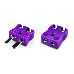 Conector de termopar de cable rpido en miniatura Enchufe y zcalo AM-E-MQ + FQ Tipo E ANSI