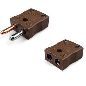 Conector de termopar estándar Enchufe y zócalo IS-T-M+F Tipo T IEC