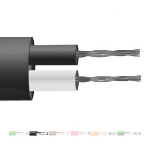 Cable / alambre de termopar de par plano con aislamiento de PVC tipo J (IEC)