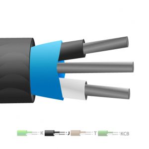 Tipo J PVC aislado Mylar Cable de termopar apantallado / alambre (IEC)