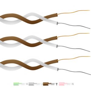 Tipo T PTFE Aislado Twin Twisted Pair Thermocouple Cable / Alambre (IEC)