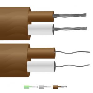 Tipo T PTFE Aislado De Par Plano Termopar Cable / Alambre (IEC)