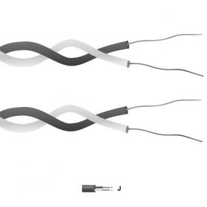 Tipo J PFA Aislado Twin Twisted Pair Thermocouple Cable / Alambre (IEC)