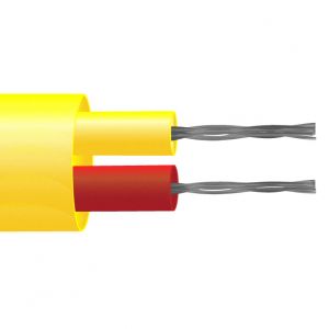 Tipo K PFA aislado Termopar plano de par cable / alambre (ANSI)
