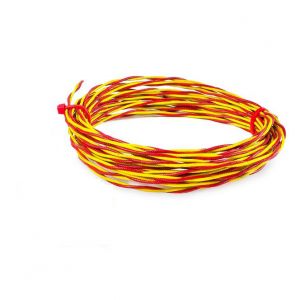 Tipo K 1 / 0.711 Cable / alambre de termopar de fibra de vidrio trenzada doble de fibra de vidrio de alta temperatura (ANSI)